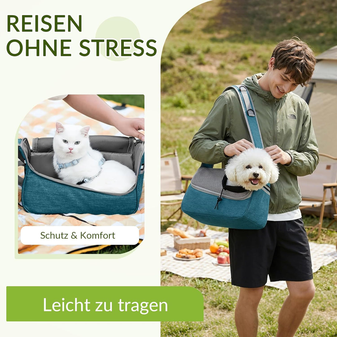 ALLSOPETS Hundetasche Tragetuch Hund Schultertasche Katzentragetasche Haustiere Tasche für Katzen un