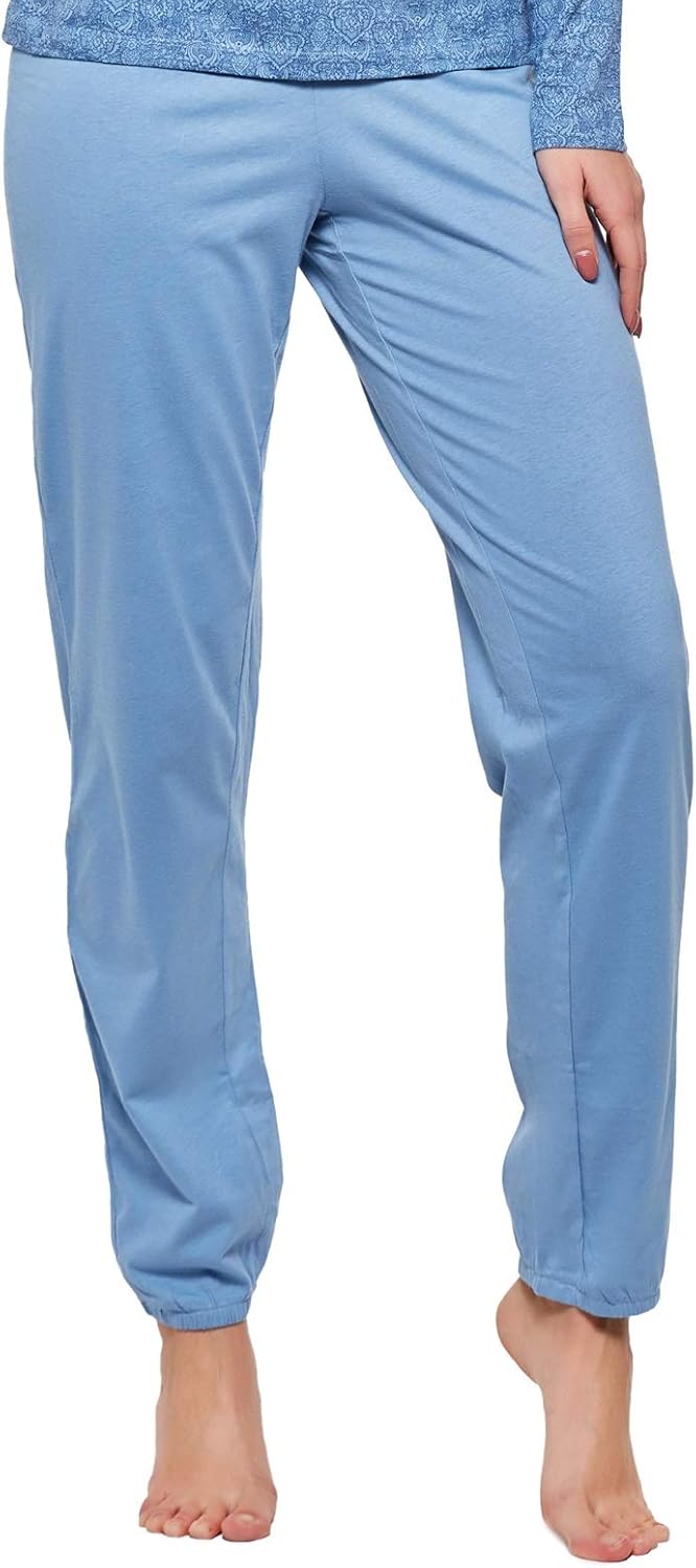 Moonline moderner und bequemer Damen Pyjama/Shorty, mit weicher Baumwolle, Verschiedene Modelle L Bl