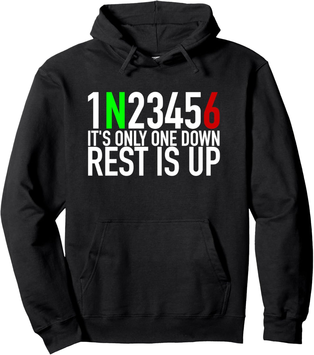 1N23456 Motorradgangschaltung Motorrad Pullover Hoodie
