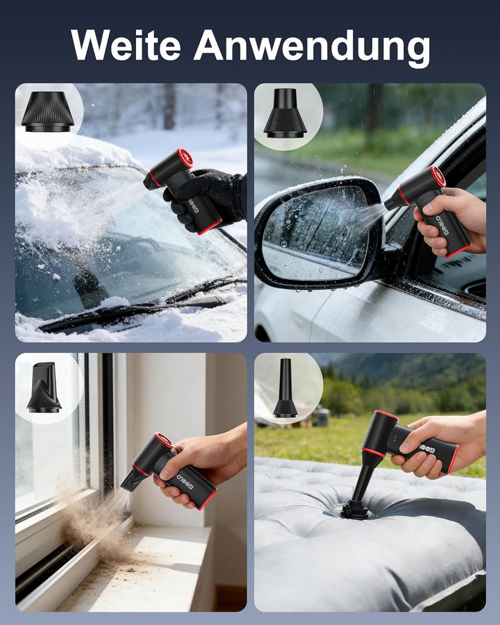 GOOLOO F3 Elektrisches Staubgebläse Druckluftspray – 150000 U/min Wiederaufladbarer Electric Air Dus