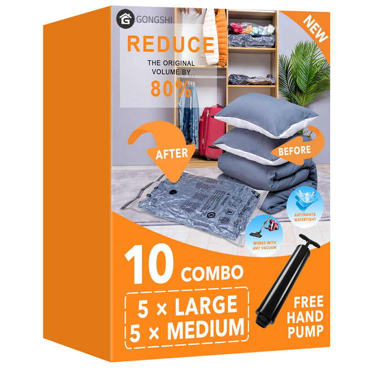 Vakuumbeutel mit elektrischer Pumpe, Kunststoff-Verpackungsbeutel, platzsparende Tasche für Kleidung