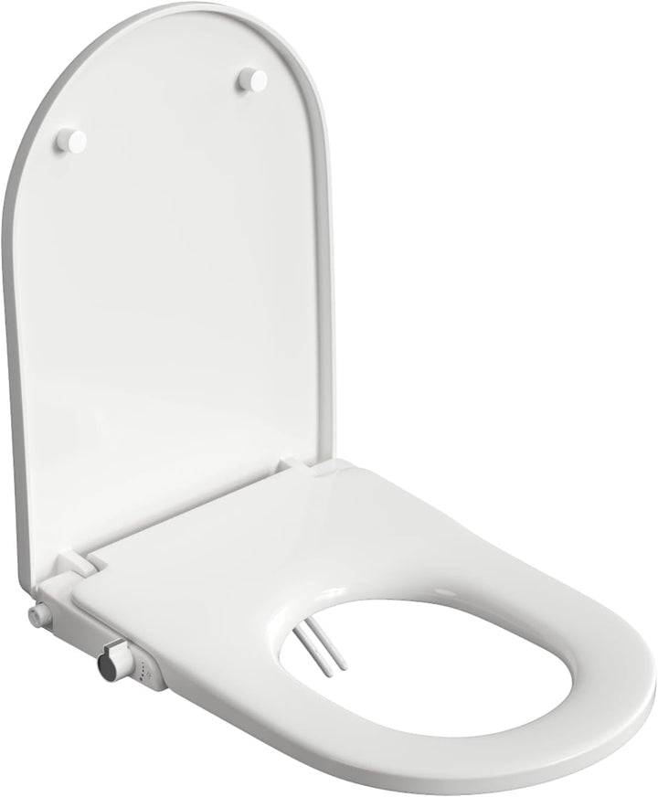 HOROW Dusch WC Sitz Ohne Strom Kaltes Wasser Separate Duschdüse U-förmig | Toilettendeckel mit Absen