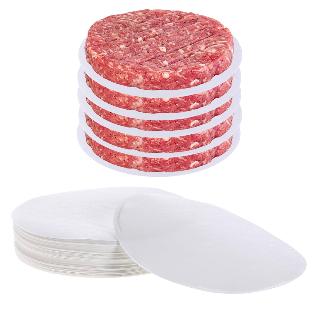 500 Stück Burger Papier Antihaft Burgerpapier Rundes Backpapier, Antihaftbeschichtetes Pergamentpapi