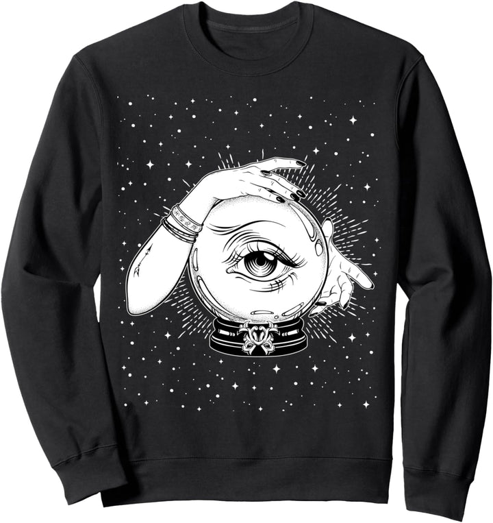 Vintage Witchy Mystic Kristallkugel Magic Eye Wahrsagerin Sweatshirt