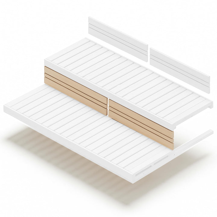 Suleno Sauna Bankblenden Set LARVIK, Hemlock-Massivholz Naturbelassen, 850 x 219 mm, Sauna Zwischenb
