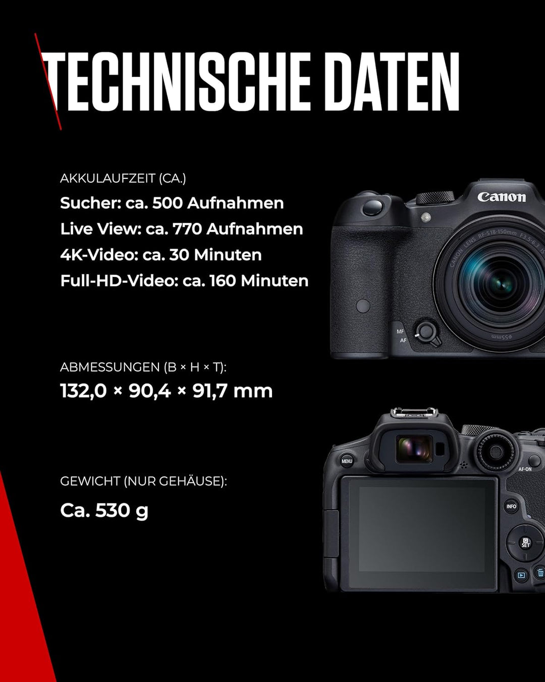 Canon EOS R7 Kamera spiegellose Camera + RF-S 18-150mm F3.5-6.3 is STM Objektiv (DSLR Upgrade, Hybri