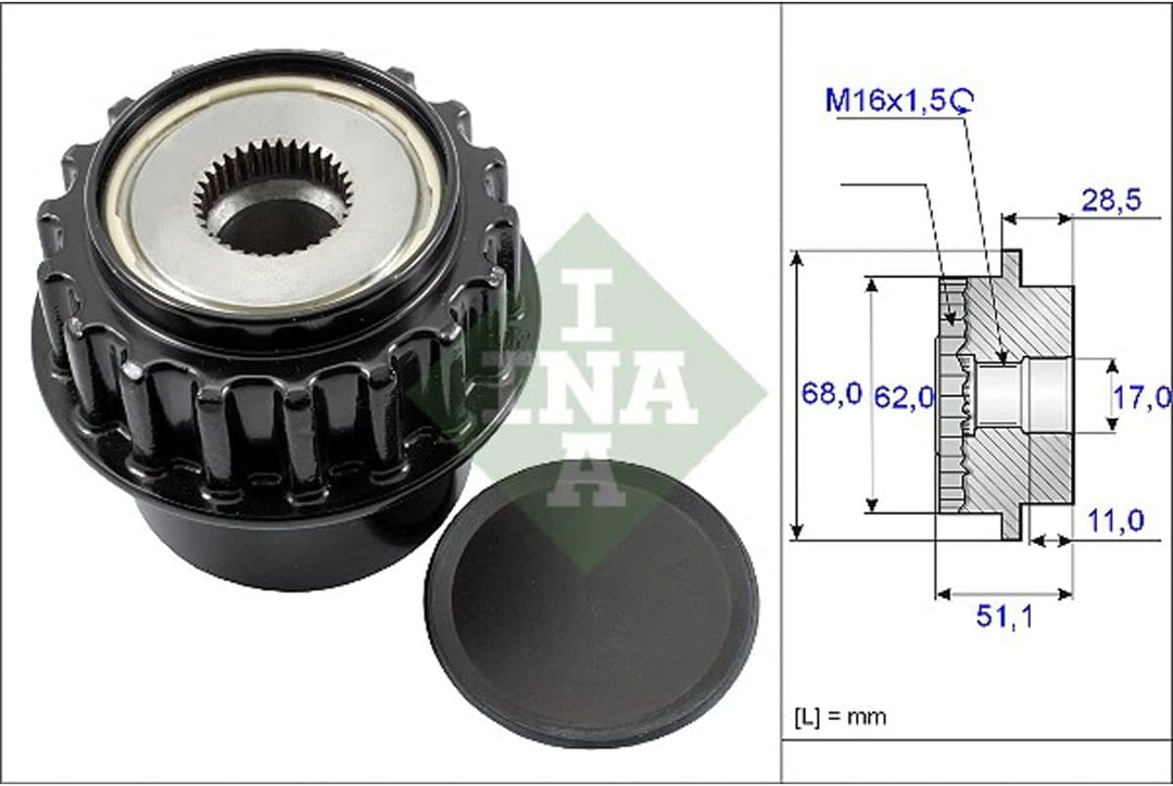 Moog 535 0175 10 Generatorfreilauf