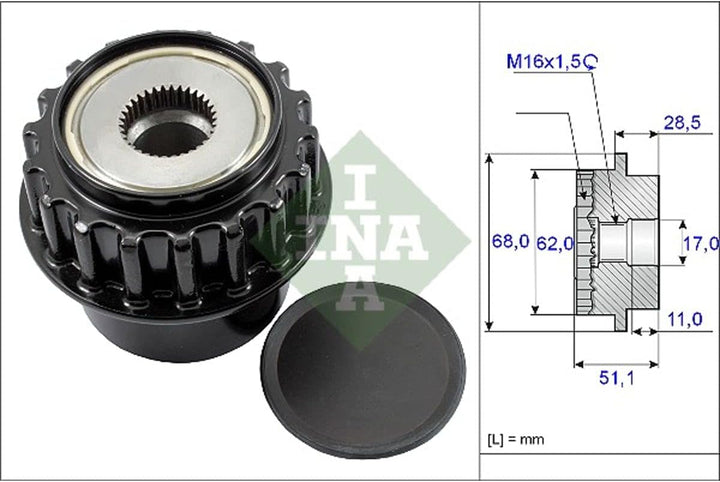 Moog 535 0175 10 Generatorfreilauf