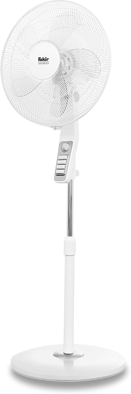 Fakir trend VC 35 S – Höhenverstellbarer leiser Standventilator mit stabilem Sockel & 3 Leistungsstu