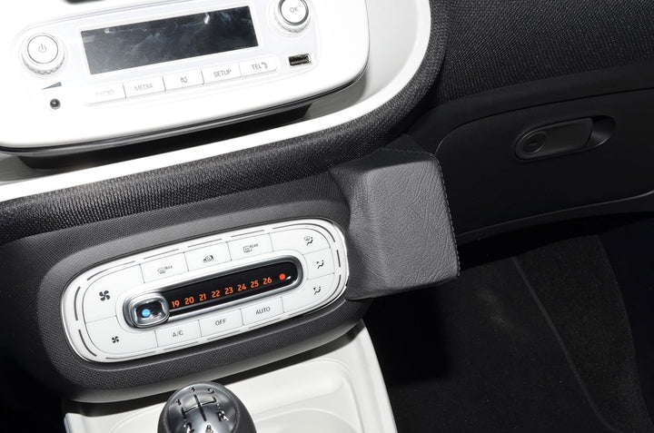 KUDA 1770 Halterung Echtleder schwarz für Smart ForTwo/ForFour (W453) ab 2014, 1770