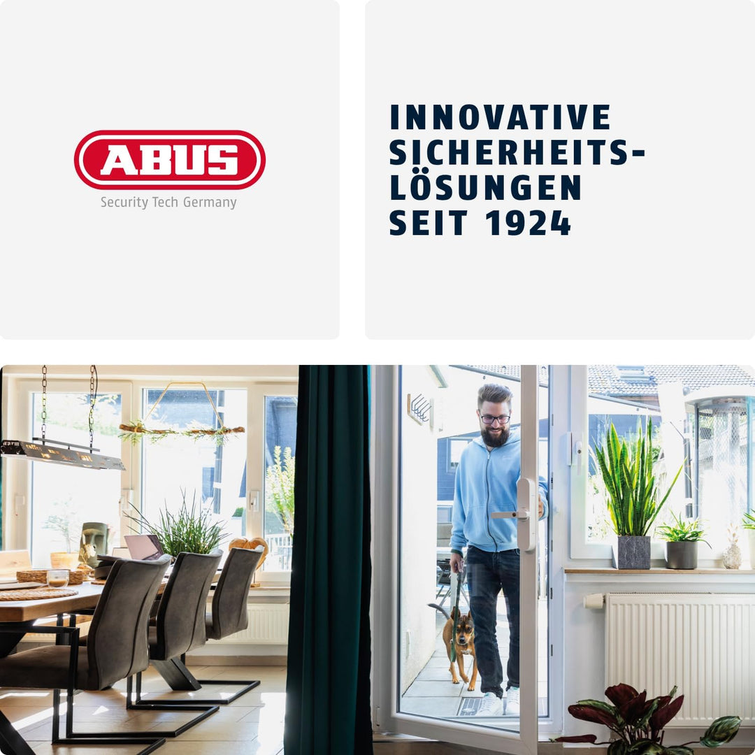 ABUS Fensterantrieb WINTECTO One – Smarter Fenstergriff für Fenster, Balkon- und Terrassentür – mit