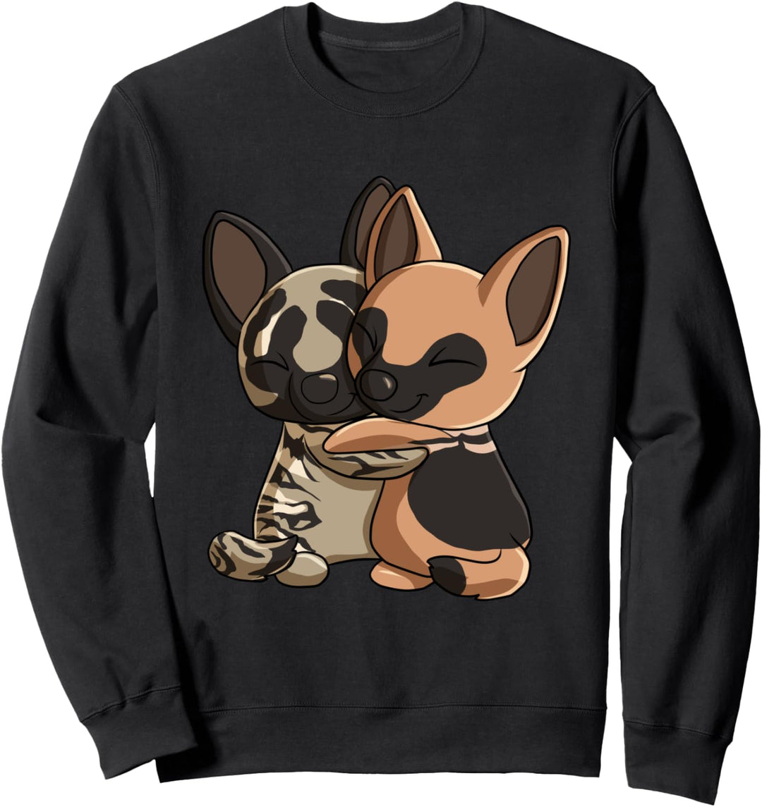 Hund Deutscher Schäferhund umarmt Holländischen Schäferhund Sweatshirt