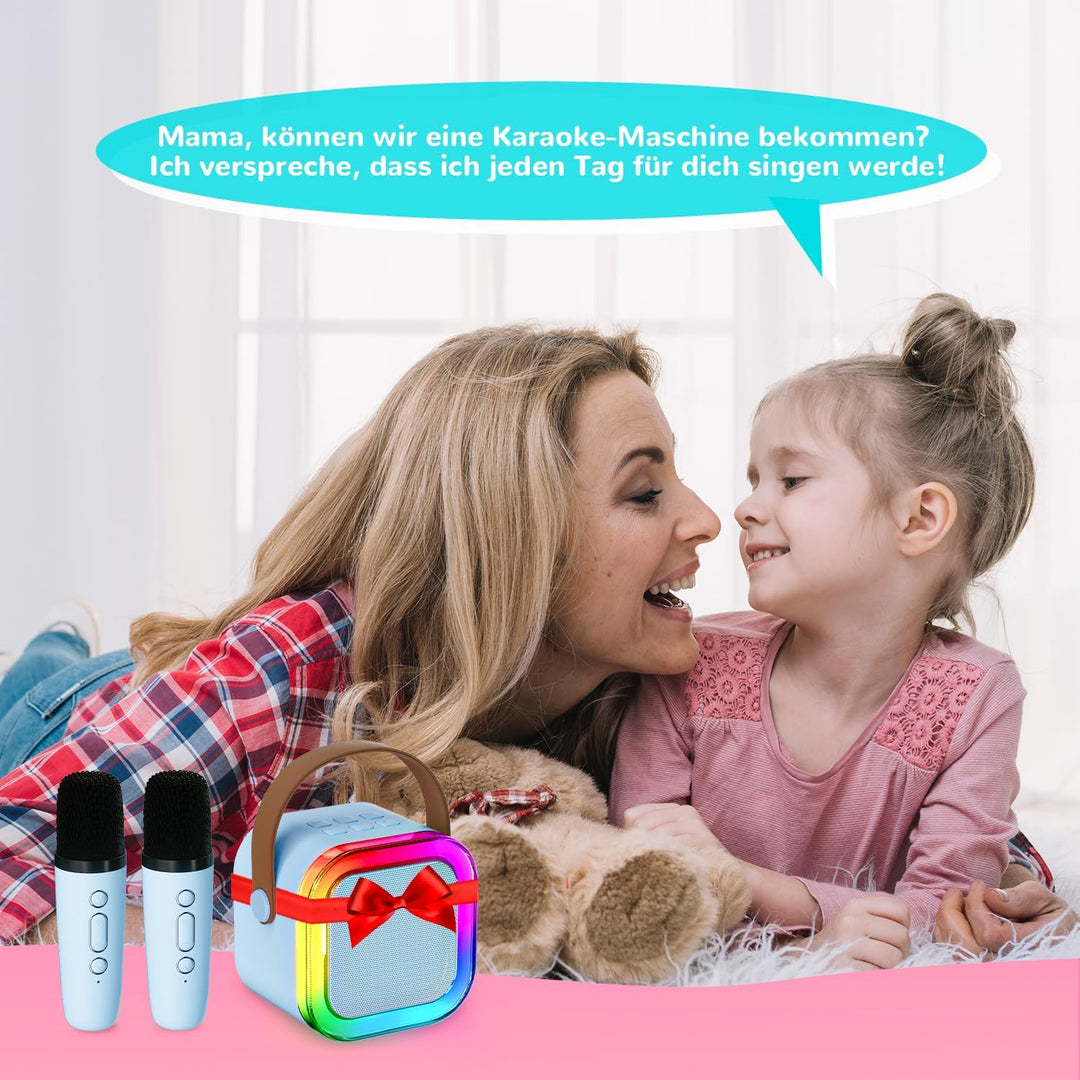 Karaoke Maschine Kinder mit 2 Karaoke Mikrofon Kinder: [Neueste] Kinder Karaoke mit Mikrofon - Karao