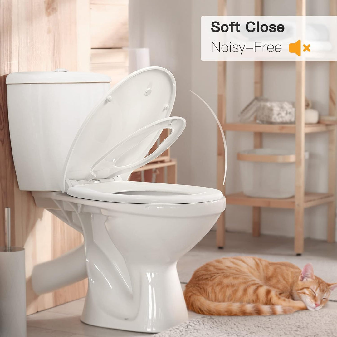 Pipishell WC Sitz, Toilettendeckel mit Absenkautomatik, Magnetisch zu befestigenden Toilettensitz fü