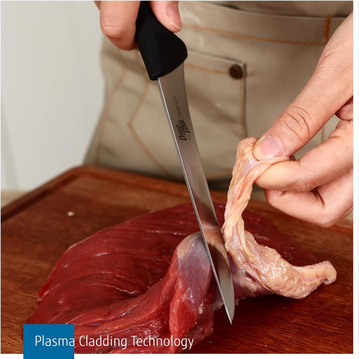 dimoedge Profi Kochmesser Fleischermesser, Metzgermesser Premium Edelstahl mit Klinge 20 cm, Scharfe