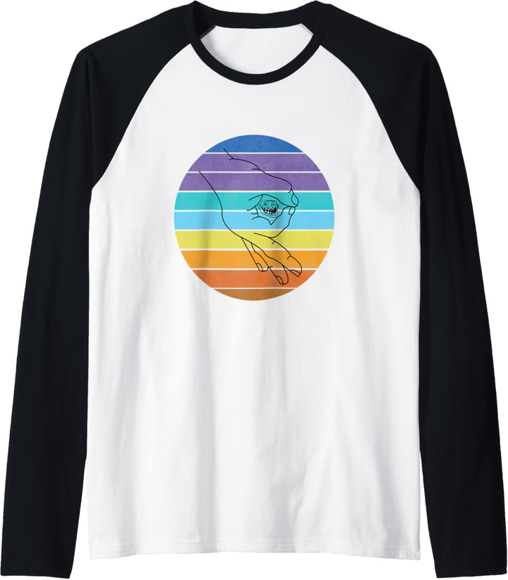 Reingeschaut Reingeguckt Retro Meme Raglan