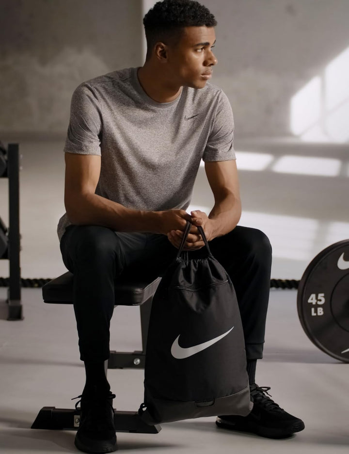 Nike Drawstring Sporttaschen 9.5 (18L), Black/Black/White One size, Einheitsgrösse Black/Black/White