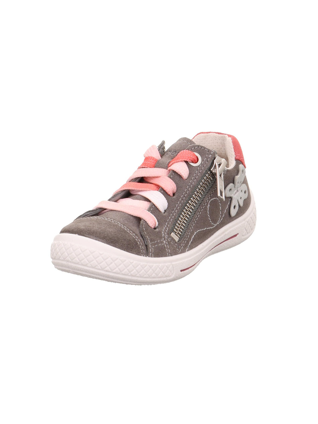 Superfit Mädchen Tensy Sneaker 25 EU Weit Hellgrau 2000, 25 EU Weit Hellgrau 2000