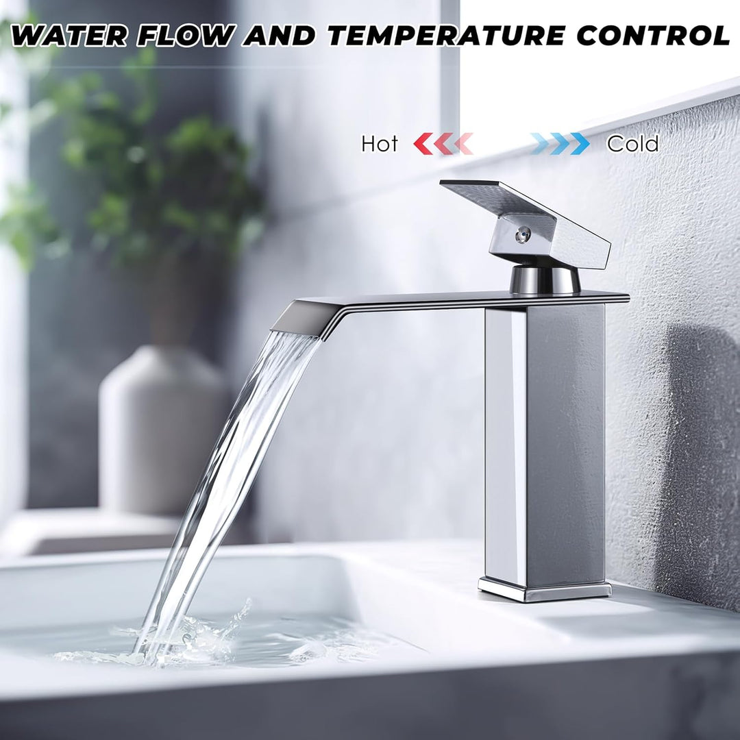 Wasserhahn Bad Waschbecken Einhebelmischer Waschbecken Wassersparend & Spritzwassergeschützt Edelsta