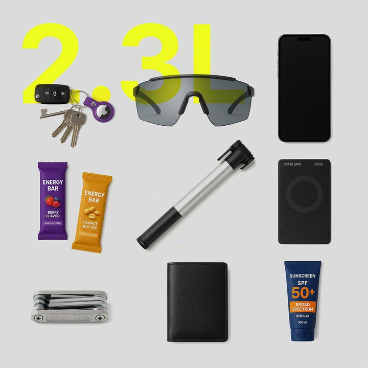 Fahrrad Rahmentasche 2.3L - Rahmentasche Wasserdicht, Leicht &amp; Stabil, Oberrohrtasche, Fahrradtasche