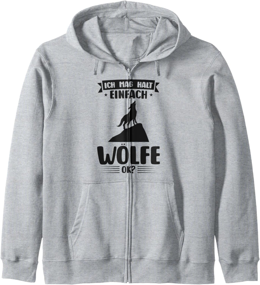 Wolf Waldtier Tier Kapuzenjacke