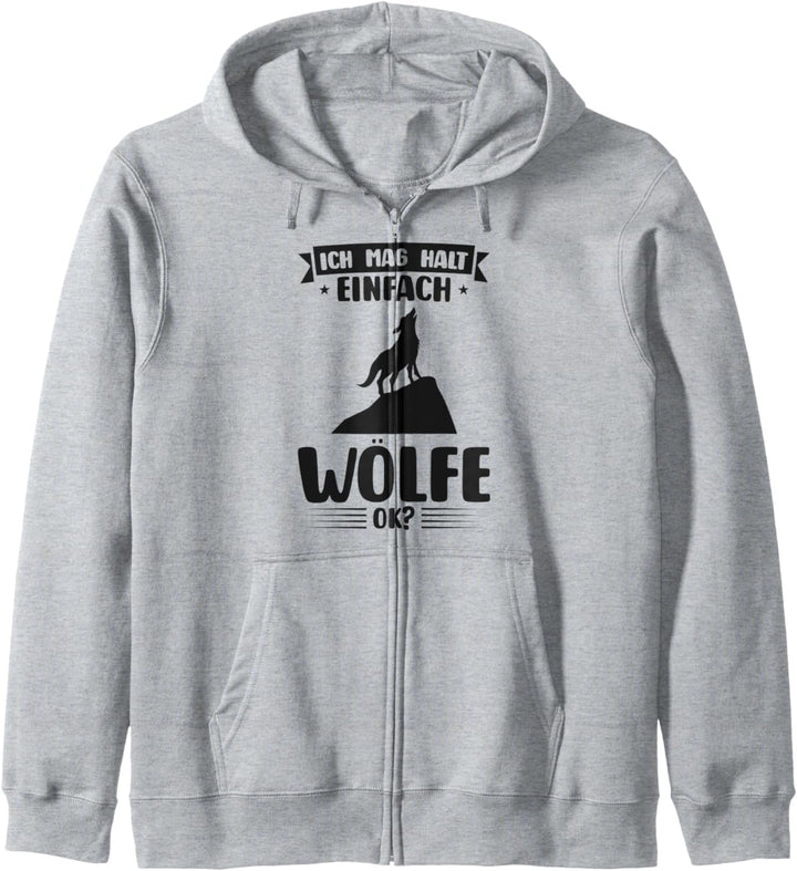 Wolf Waldtier Tier Kapuzenjacke