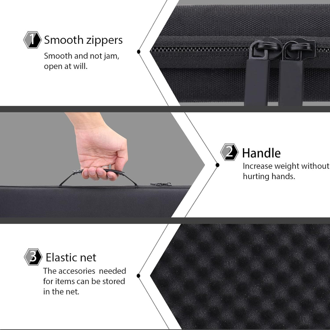 co2CREA Hart Tasche für Logitech MK470 Slim Combo Kabelloses Tastatur Maus Set Case Etui Tragetasche