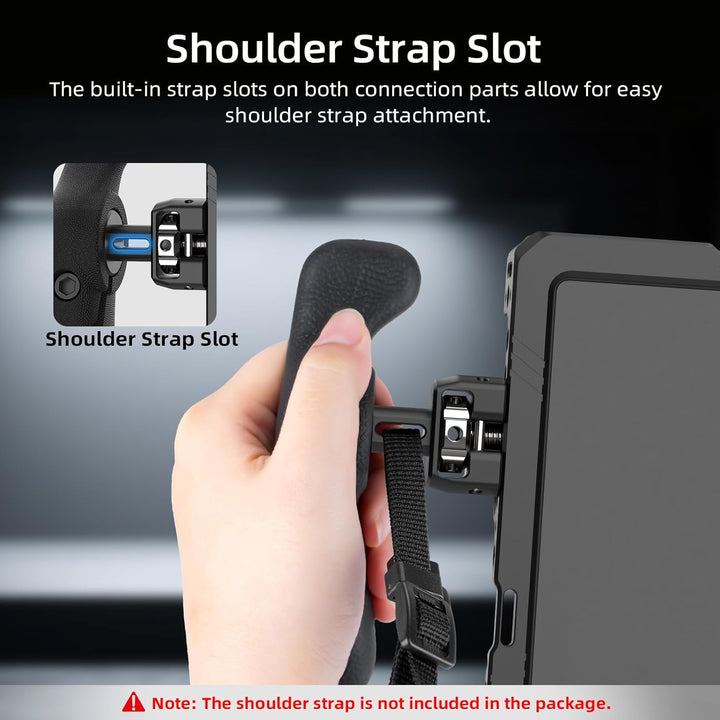 Nitze Side Handle, Seitengriff-Kit mit 1/4" Schraube und abnehmbaren Positionierstiften für Smartpho