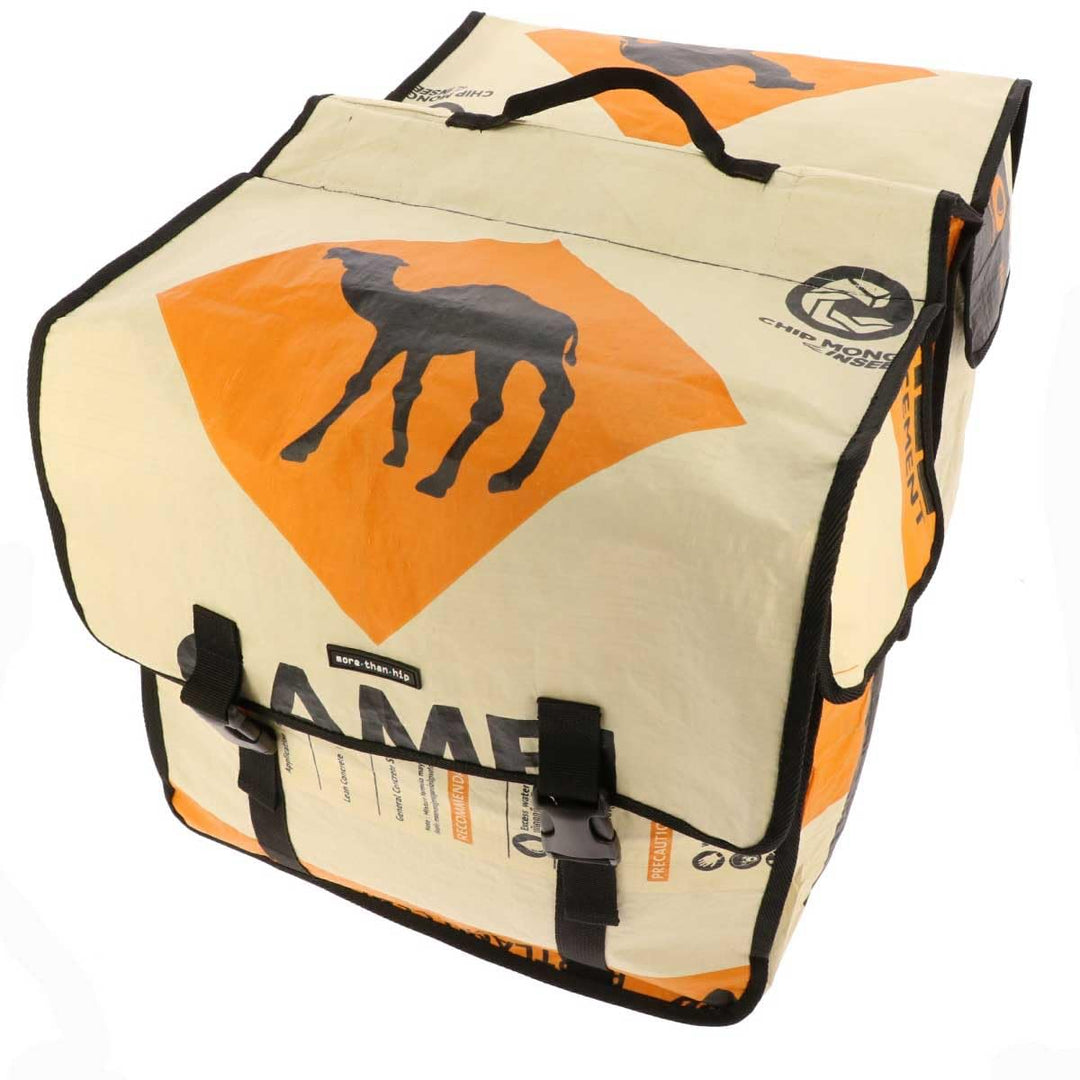 More Than Hip Mumba Fahrradtasche Wasserdicht - Kamel Orange - Fahrradtaschen für Gepäckträger aus R