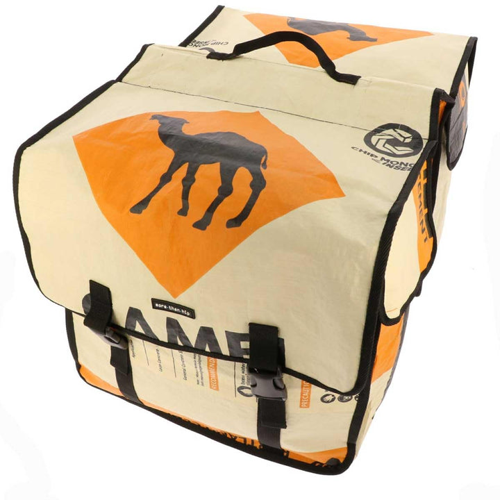 More Than Hip Mumba Fahrradtasche Wasserdicht - Kamel Orange - Fahrradtaschen für Gepäckträger aus R