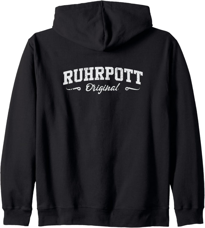 Ruhrpott is wo ich wech komm auf kohle geboren Kapuzenjacke