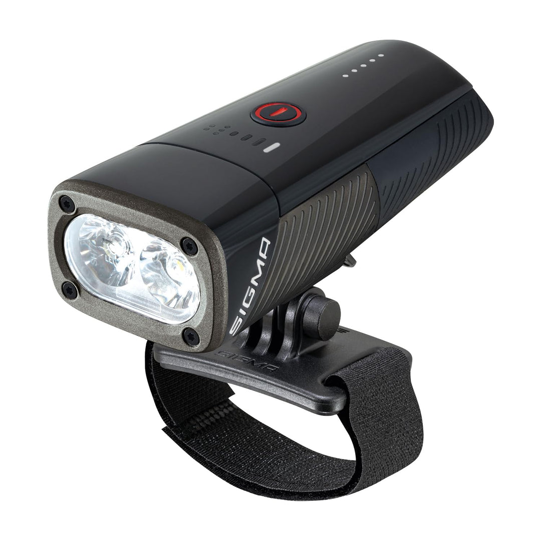 SIGMA Buster 1600HL | Helmlicht mit 1600 Lumen | Wiederaufladbares Helmlicht mit 6 Leuchtmodi |Hervo