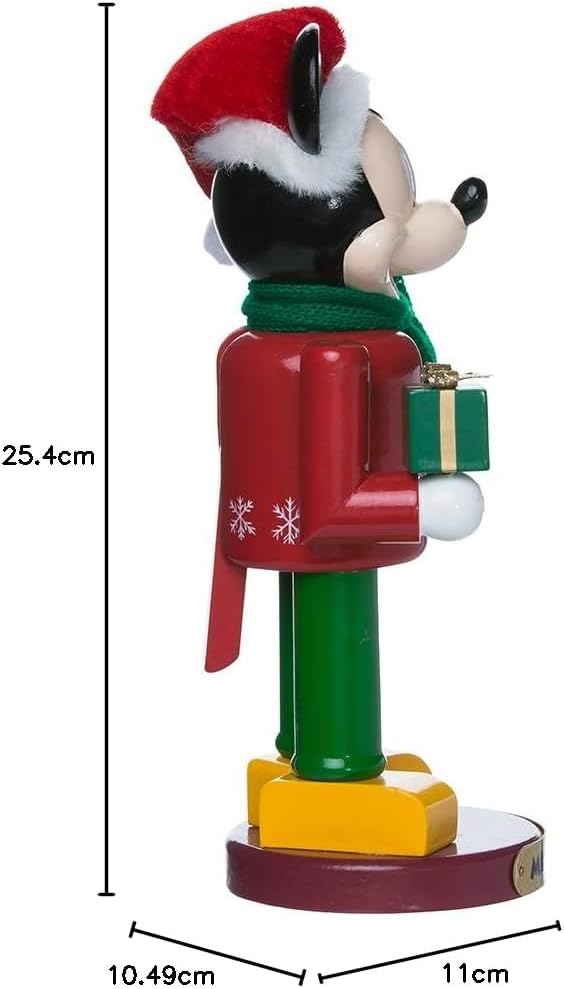 Kurt S. Adler 10-Inch Nutcracker Kurt Adler Nussknacker, Mickey Mouse, 25,4 cm, Mehrfarbig, Standard