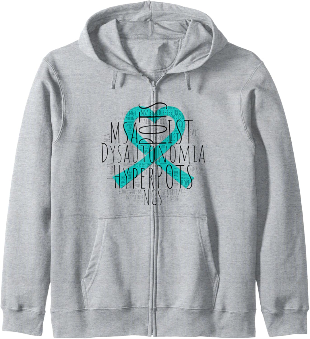 Dysautonomia Pots Awareness Shirt Warrior Cure Herzband Kapuzenjacke
