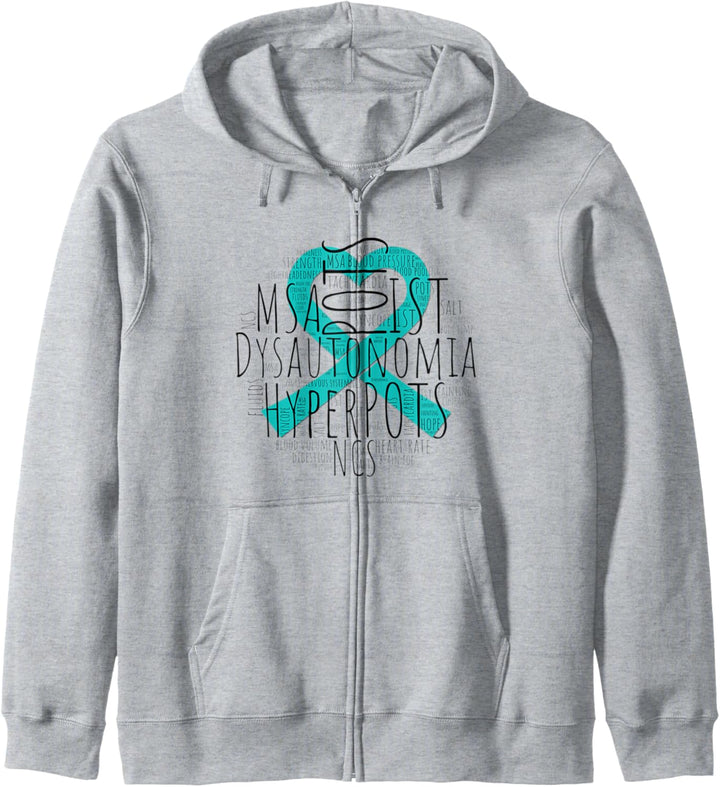 Dysautonomia Pots Awareness Shirt Warrior Cure Herzband Kapuzenjacke
