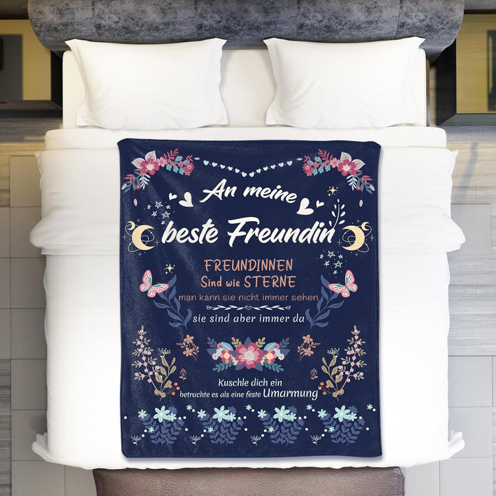 Beste Freundin Geschenke, Geschenke für Freundin Decke, Geburtstagsgeschenk für Beste Freundin, Best