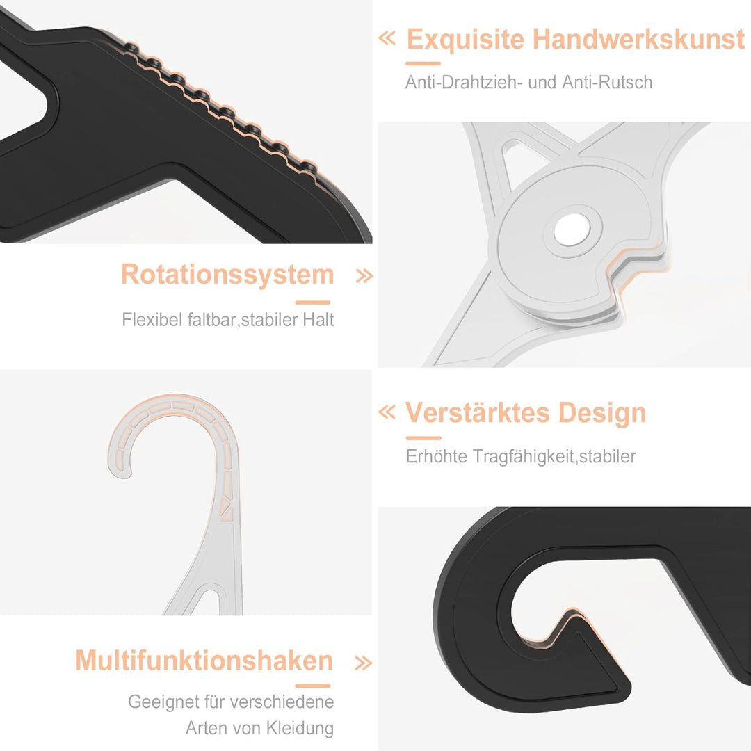 NICEDACK Premium Reisebügel Tragbare Klapp Kleiderbügel Super Bearing Collapsible Hanger Faltbare Kl