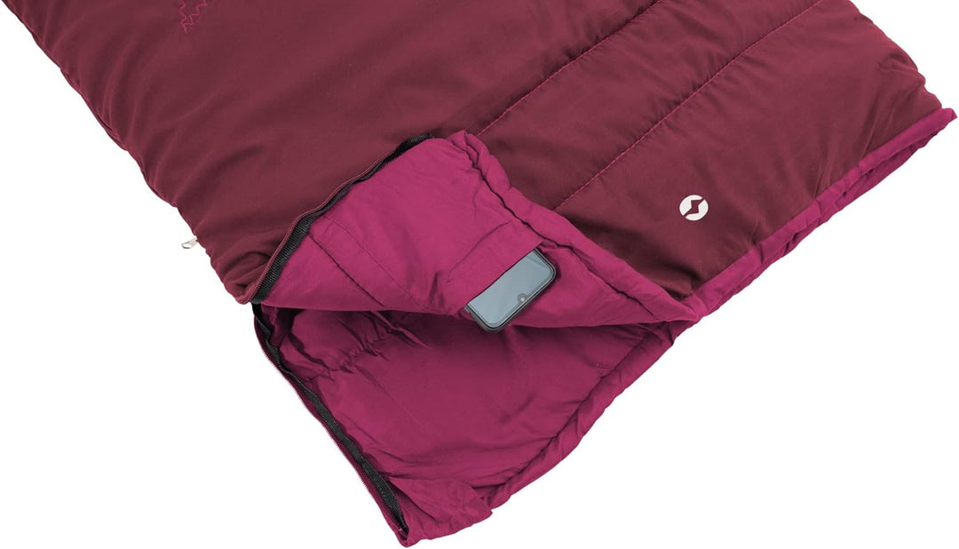Outwell Jungen Champ Schlafsack, Dunkelrot, One Size