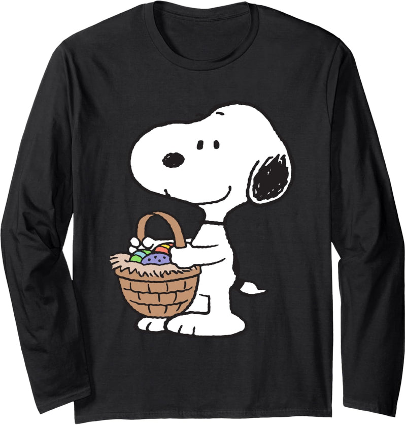 Peanuts Snoopy Osterkorb Langarm T-Shirt Langarmshirt