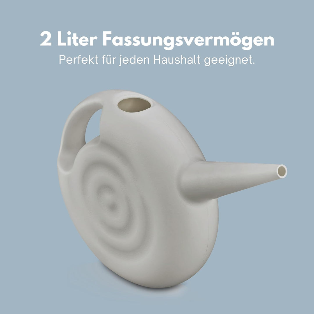 Giesskanne No.1, grau, Kunststoff, 2 Liter, Grau