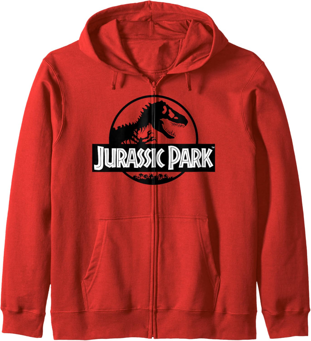 Jurassic Park Basic Black & White Logo Kapuzenjacke