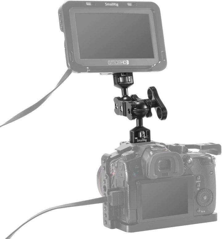 SmallRig Gelenkarm mit Doppelkugelkopf 1/4 Zoll Schraube Schwarz Kugelkopf Hauptmaterial Edelstahl A