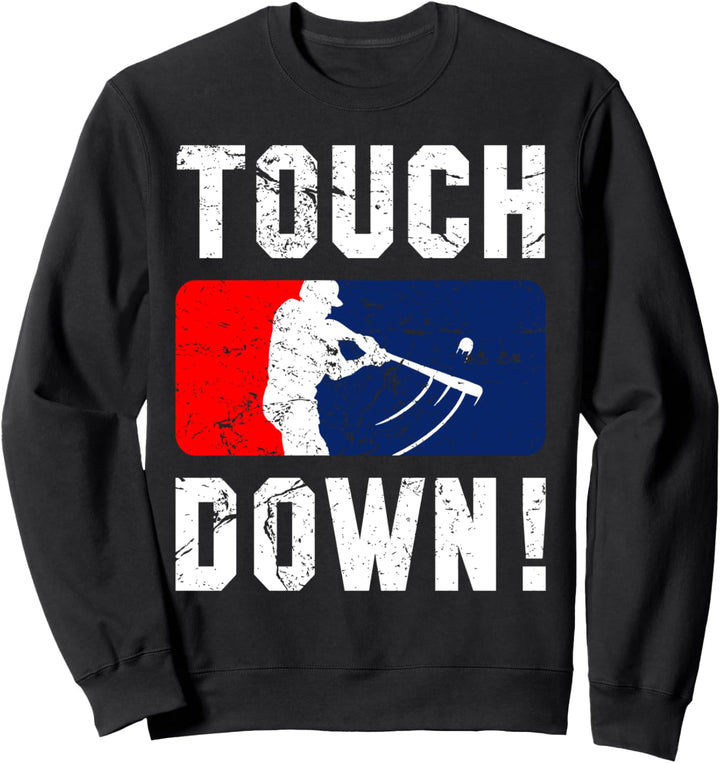 Touchdown Baseball inspiriertes Double Play Übungsspiel Sweatshirt