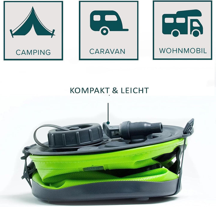 Colapz 2-in-1 Faltbarer Wasserkanister mit Hahn – BPA-freier Trinkwasserbehälter &amp; Falteimer für Cam
