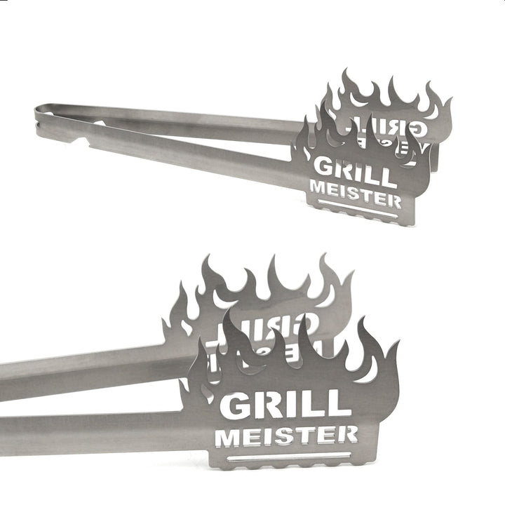 Grillzange Motiv Grill Meister, spülmaschinengeeignet, Geschenkidee, Männergeschenk, Geschenk für Pa