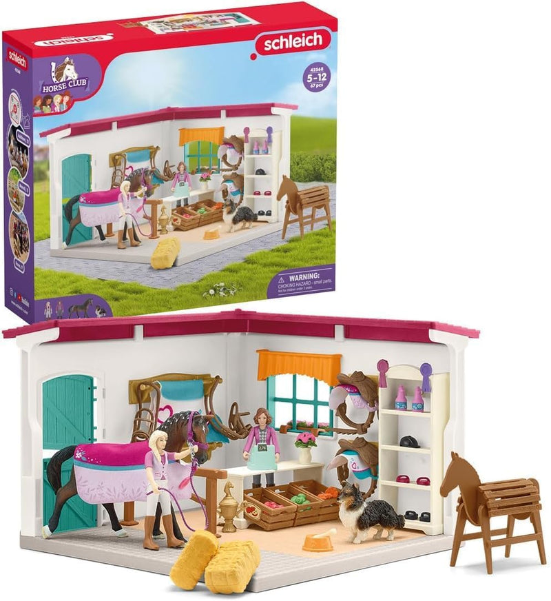 schleich 42568 Reitshop zum modularen Reiterhof, für Kinder ab 5-12 Jahren, HORSE CLUB - Spielset