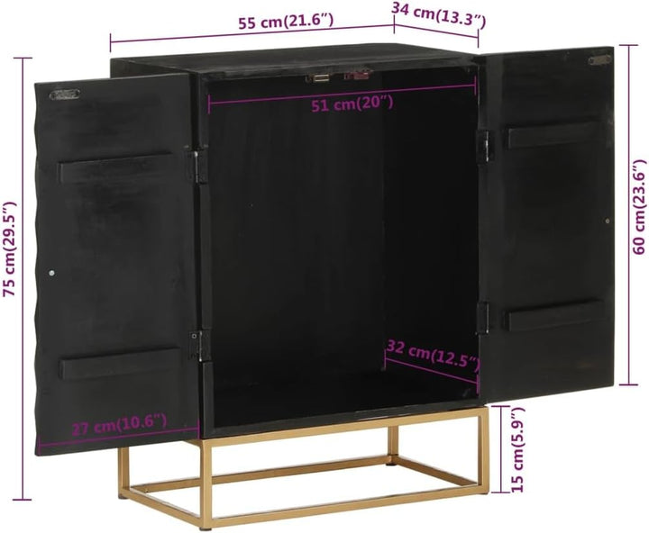 vidaXL Sideboard, Kommode mit Stauraum, Wohnzimmerschrank Anrichte mit Türen, Schrank Beistellschran