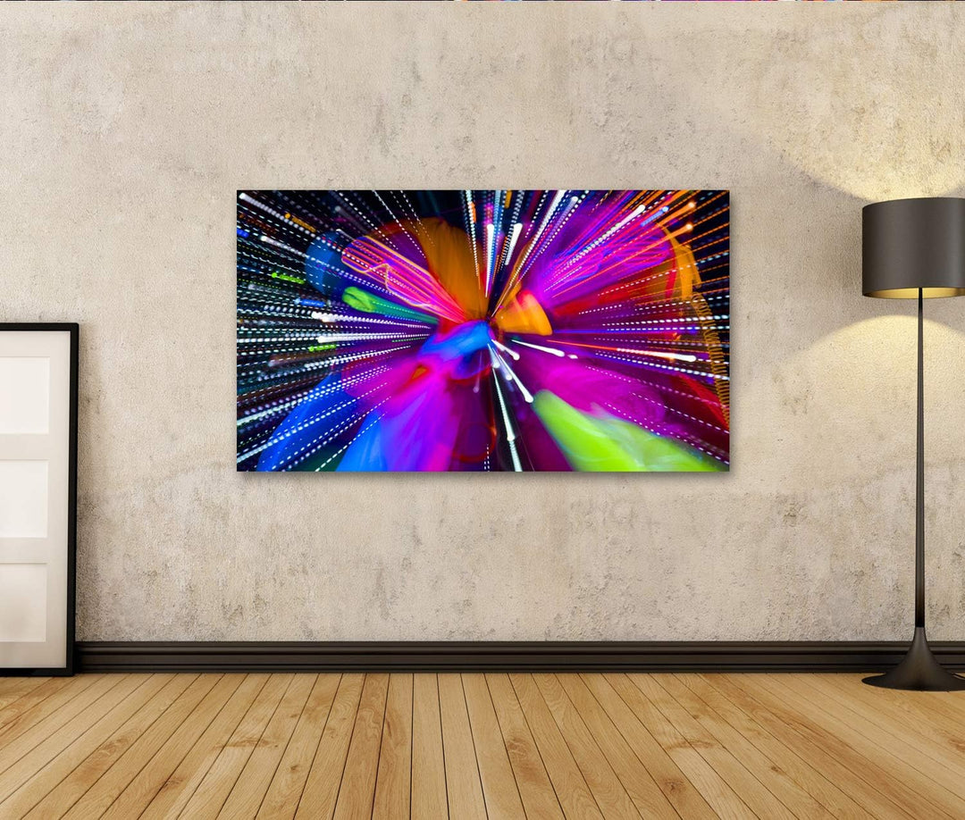 islandburner Bild auf Leinwand Neon Sexy Disco Cyber Doll Raver Fluoreszierende Kleidung Bilder Wand