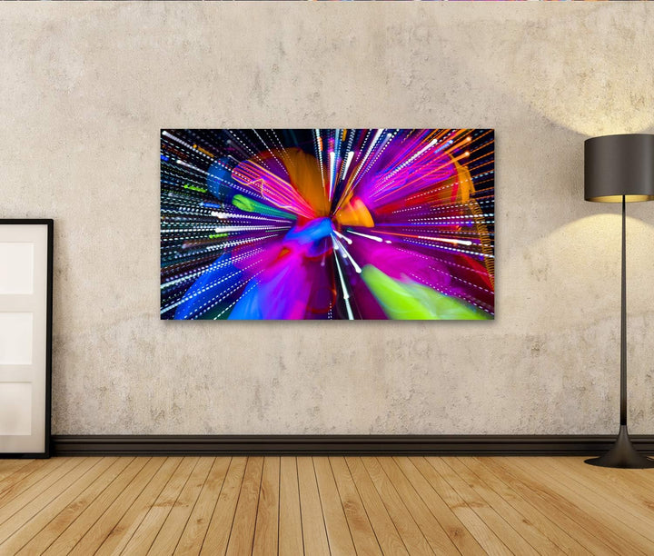 islandburner Bild auf Leinwand Neon Sexy Disco Cyber Doll Raver Fluoreszierende Kleidung Bilder Wand