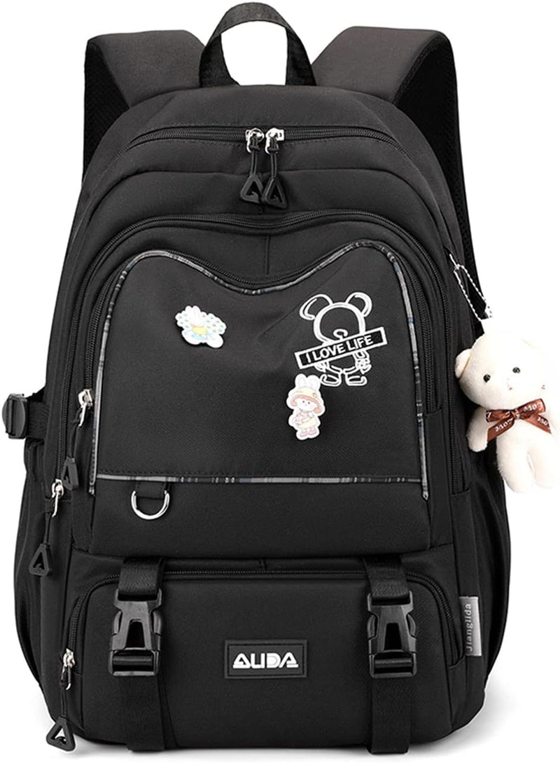 FANDARE Schulrucksack Schulrucksack Kinderrucksack Schultasche Jungen Mädchen Rucksack Schulranzen f